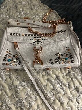 REBECCA MINKOFF MINI MAC STUDDED CROSSBODY